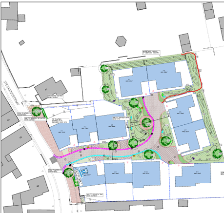 Plattegrond Steegstraat 1 Stein