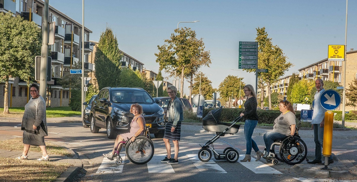 Toegankelijke route zebrapad 2022