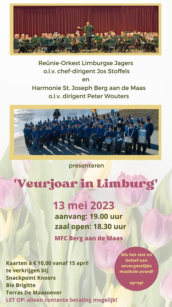 Affiche concert veurjoar in Limburg 2023