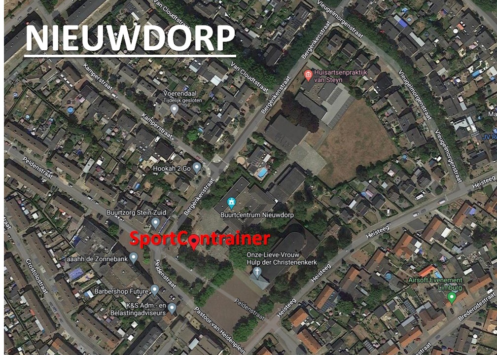 Sportcontrainer Nieuwdorp locatiekaartje