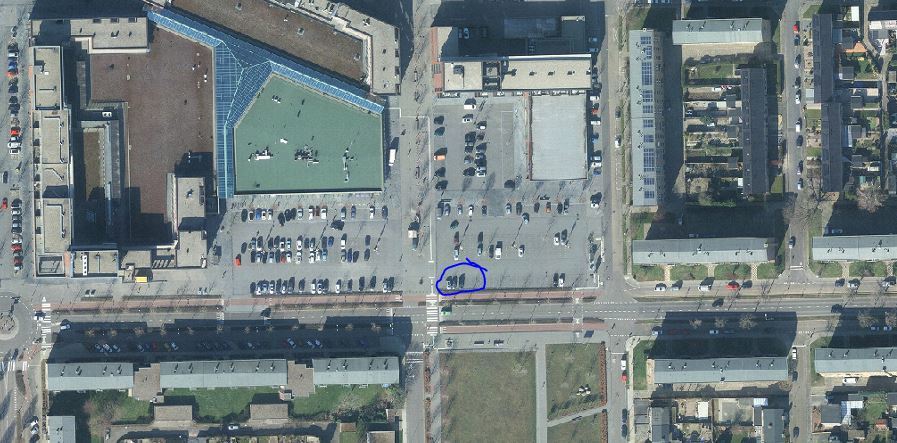 Parkeerplaatsen werkzaamheden groenvlak Stadhlaan