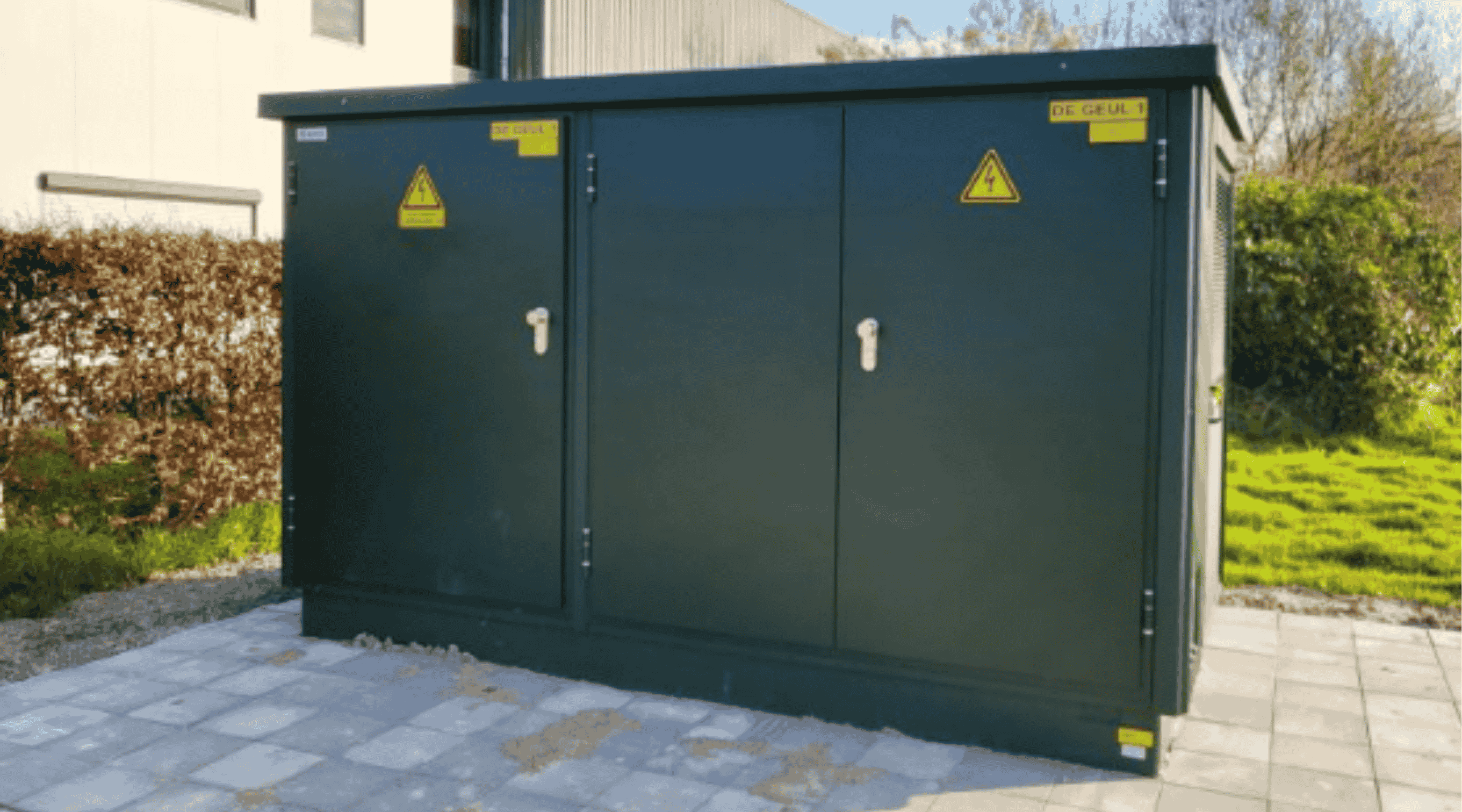 Nieuwe elektriciteitshuisjes in Stein